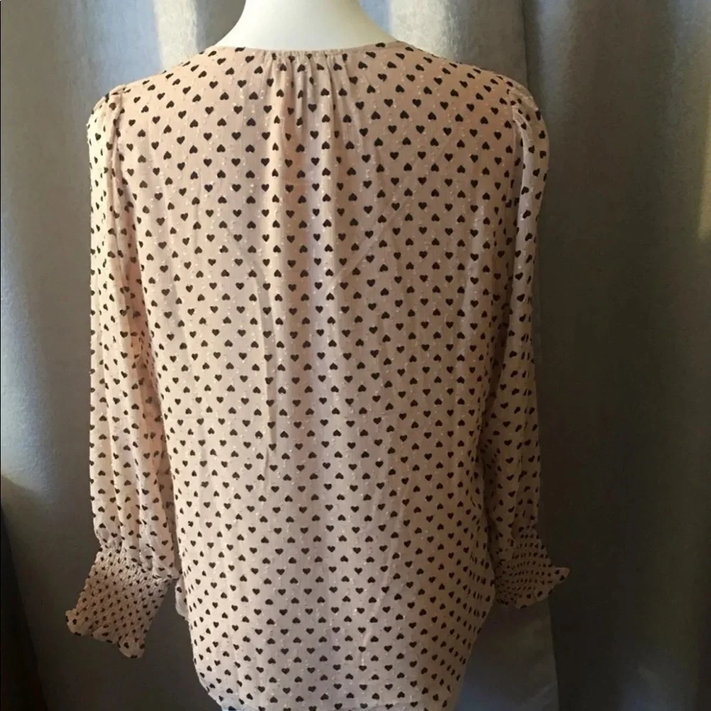 Rachel Zoe Heart Top Blouse Shirt - Picture 3 of 7